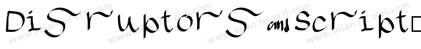 Disruptors Script字体转换